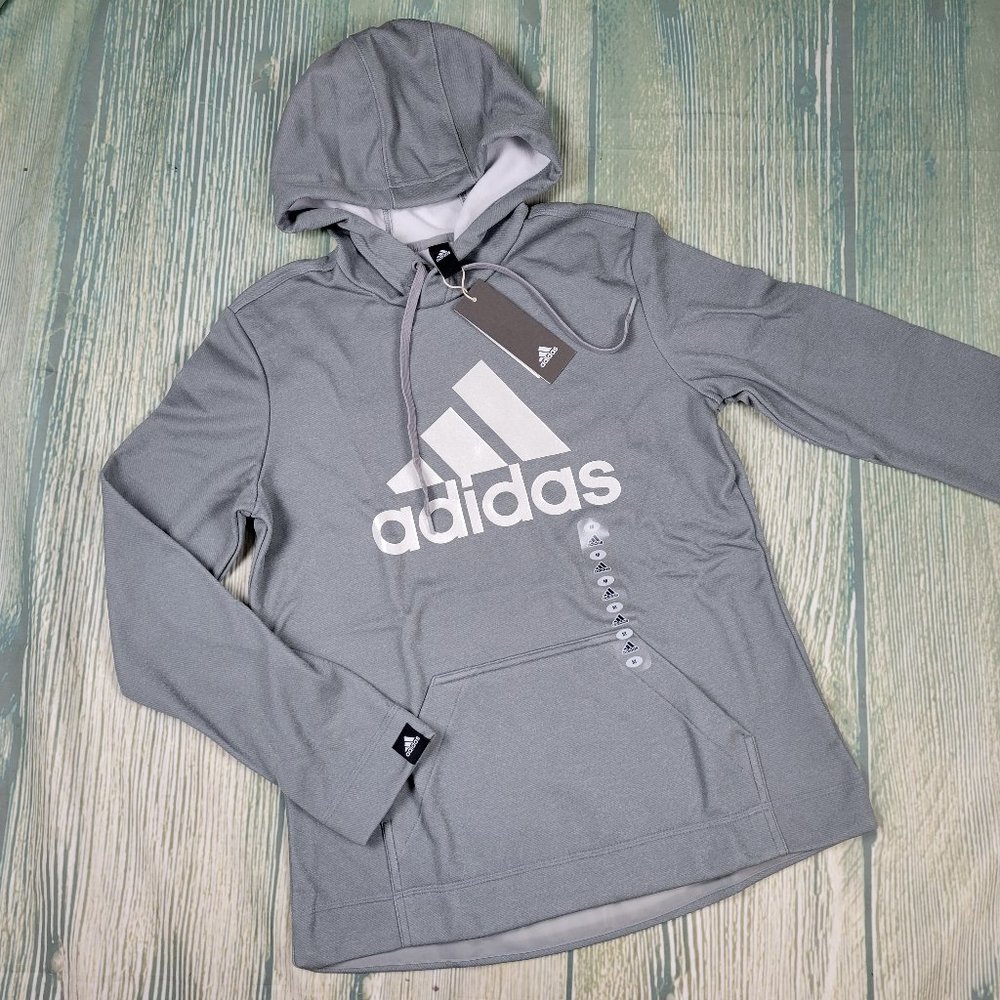 New ADIDAS grey pullover hoodie